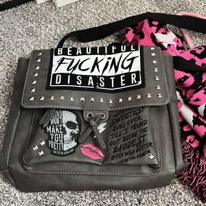 Beautiful Disaster Backpack & Scarf
